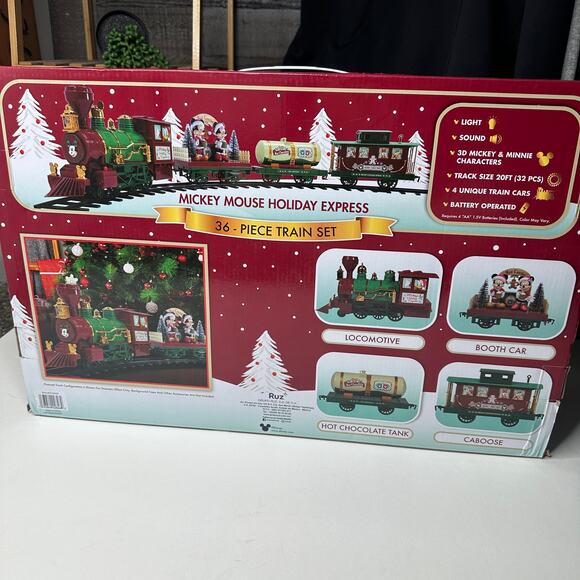 NEW Disney Mickey Mouse Holiday Express Collectors Edition Series 3 Train Set - Picture 5 of 7